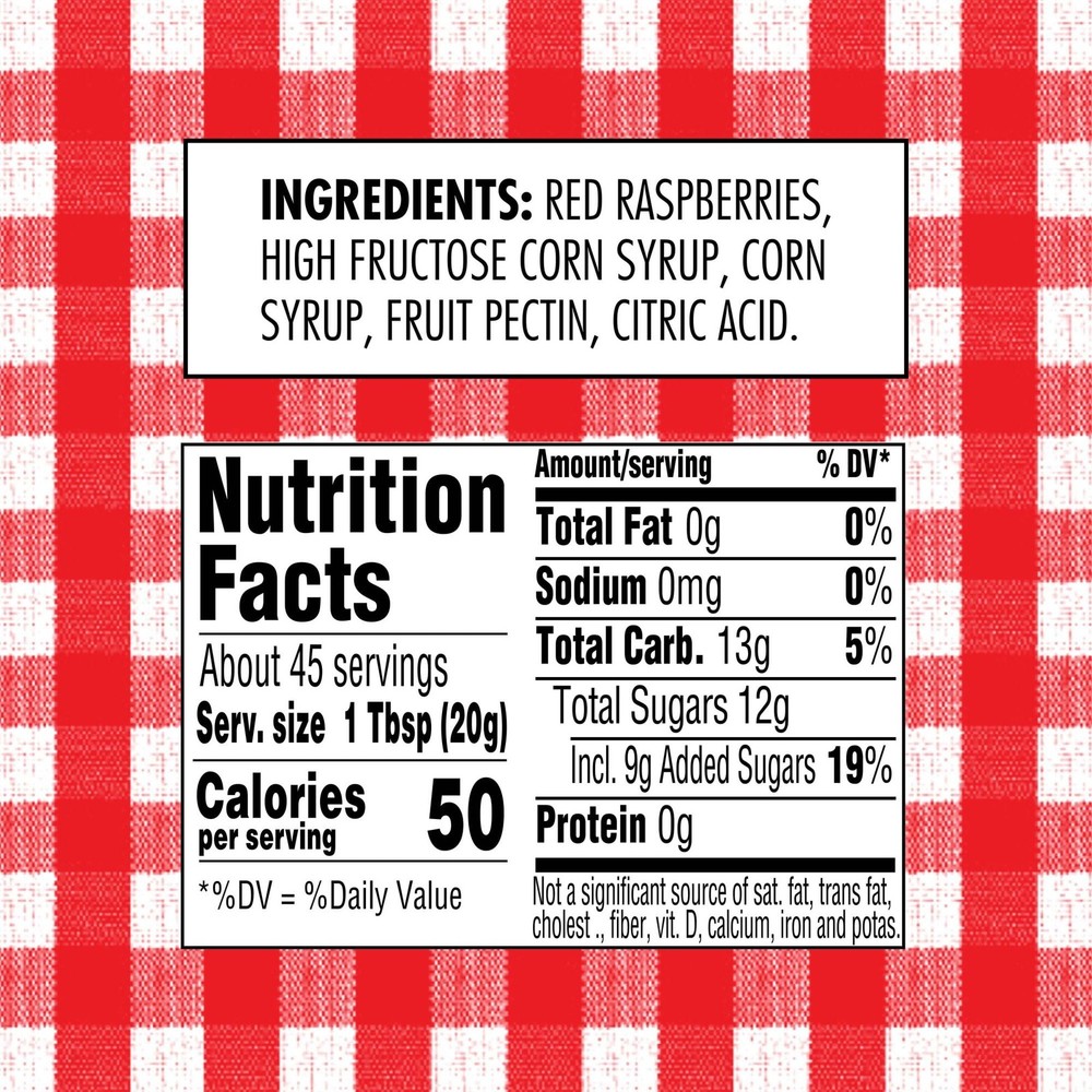 Smucker's Red Raspberry Preserves, 32 oz