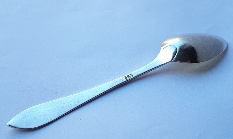1. Teaspoon/ Coffee Spoon/ Spoon, Silver, around 1850 K312