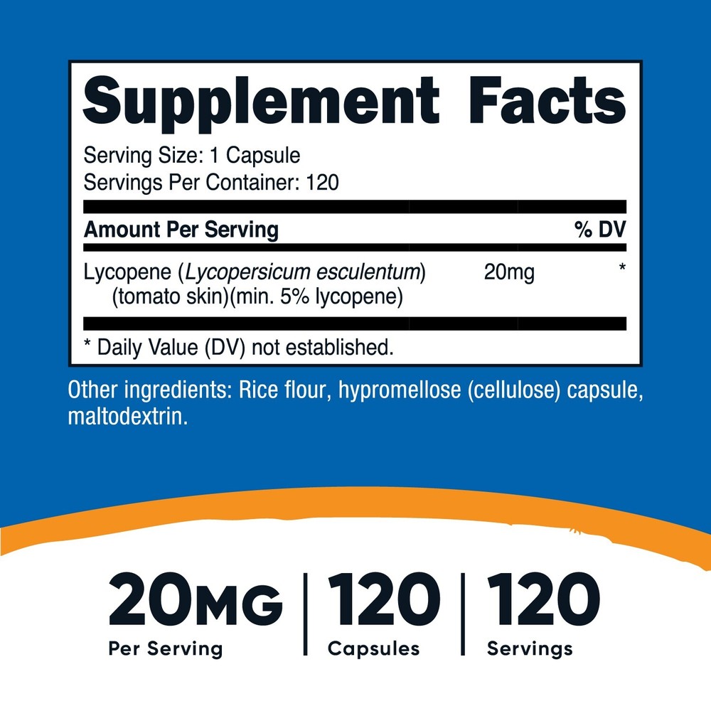 Nutricost Lycopene (20mg) 120 Capsules