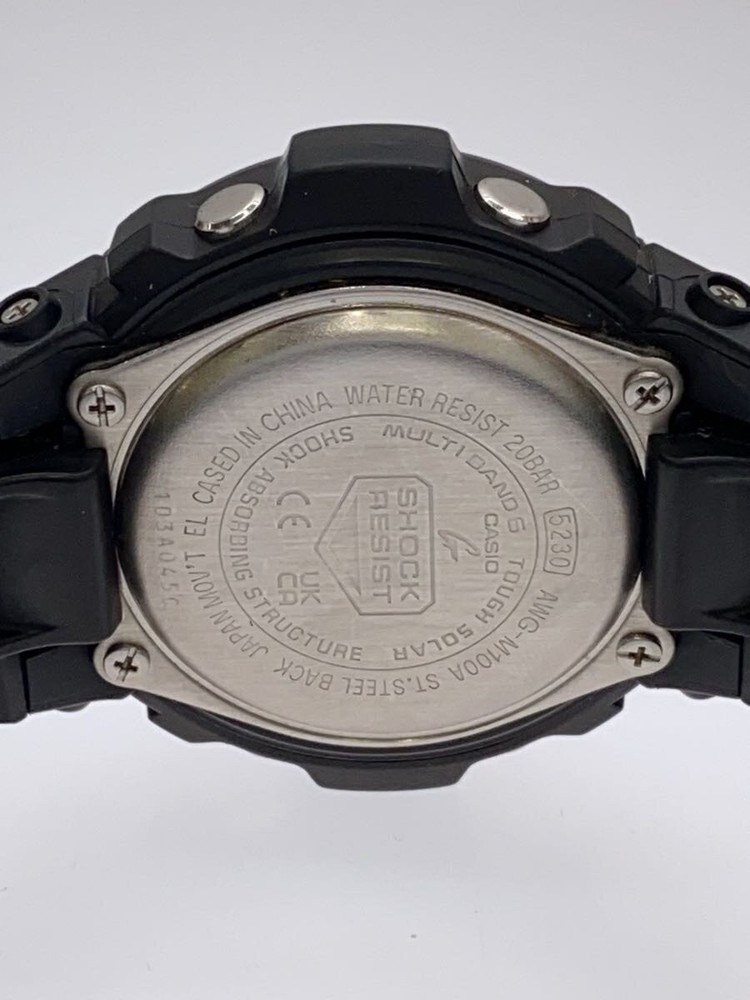 CASIO Solar Watch G SHOCK Digital Analog Ceramic BLK BLK