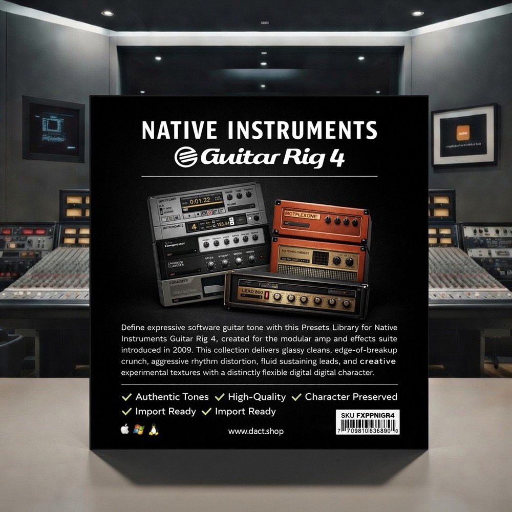 Native Instruments Guitar Rig 4 Pro Amp Modeling Library