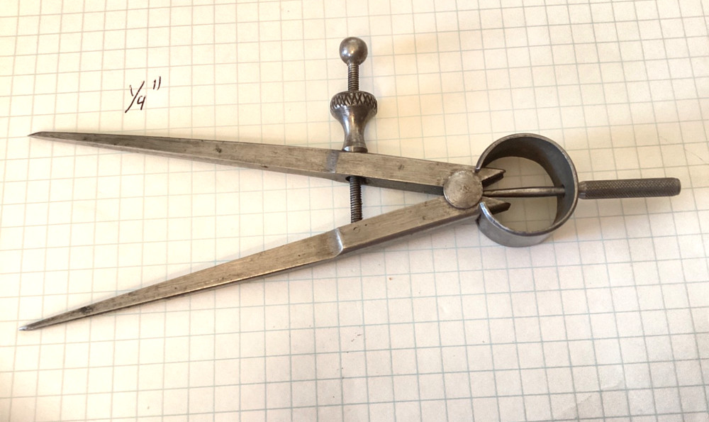 Vintage 7” Spring Divider, Square Leg