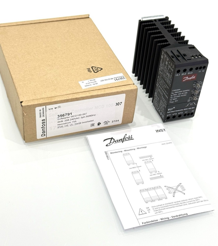 DANFOSS 175G4004 SOFT STARTER CONTROLLER MCD 100-007