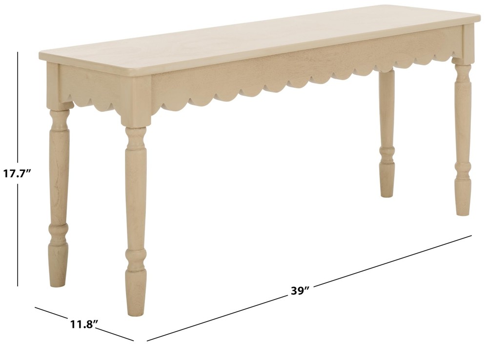 Home Collection Haven Natural Brown Rectangle Bench