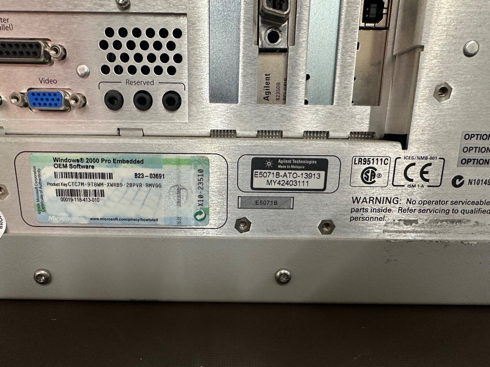 Agilent E5071B ENA RF Network Analyzer - 300 kHz to 8.5 GHz
