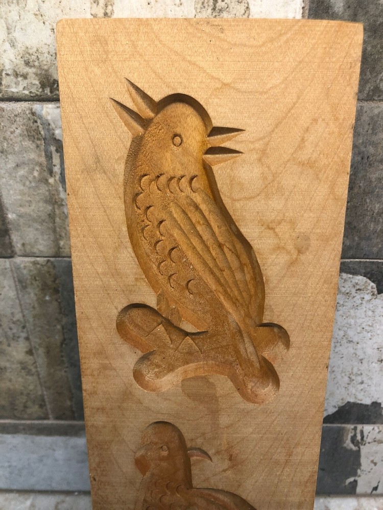 Wooden Springerle Bird Mold