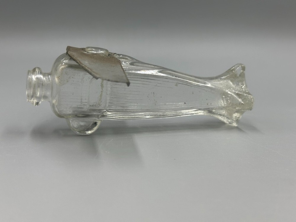 c 1940 AIRPLANE Patent 113053 Glass CANDY CONTAINER A&E 4
