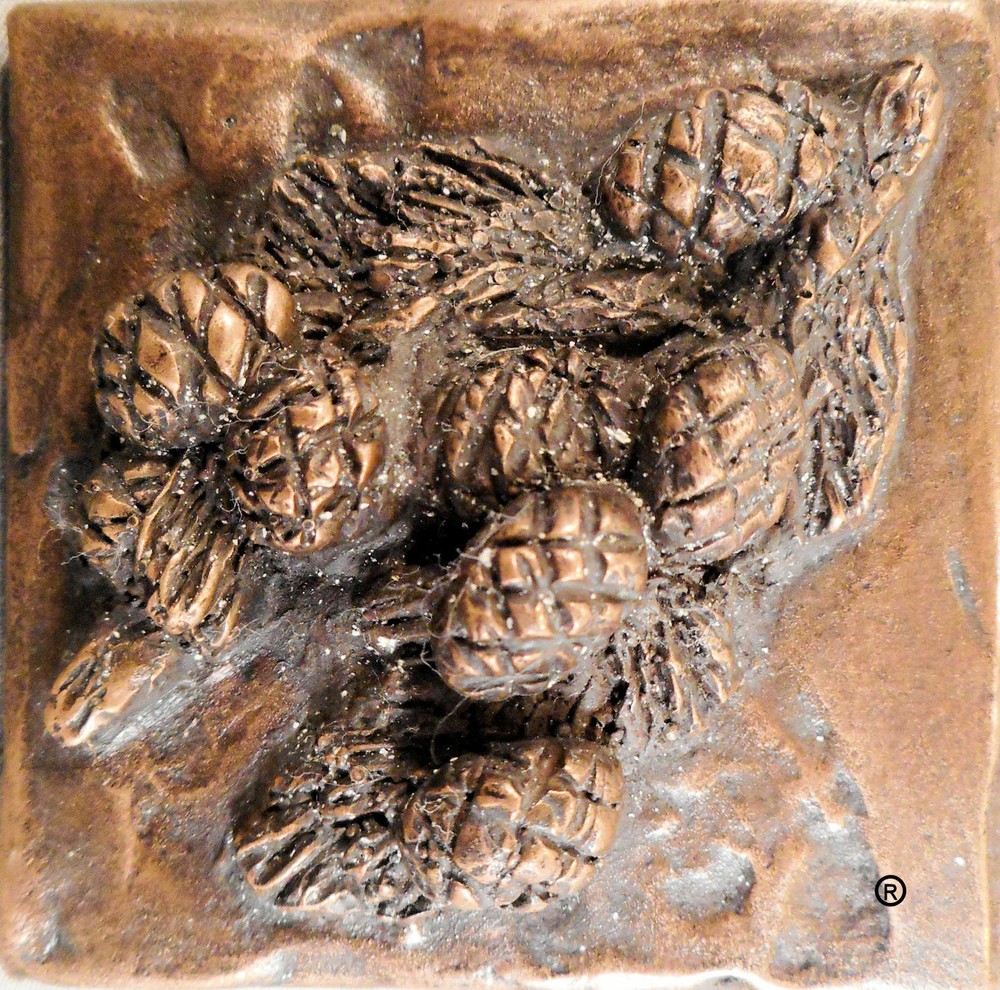 Bronze Pinecones Decorative Dot