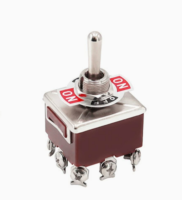 E-TEN 303 9-Pin 3-Position Rocker Switch, Toggle Switch