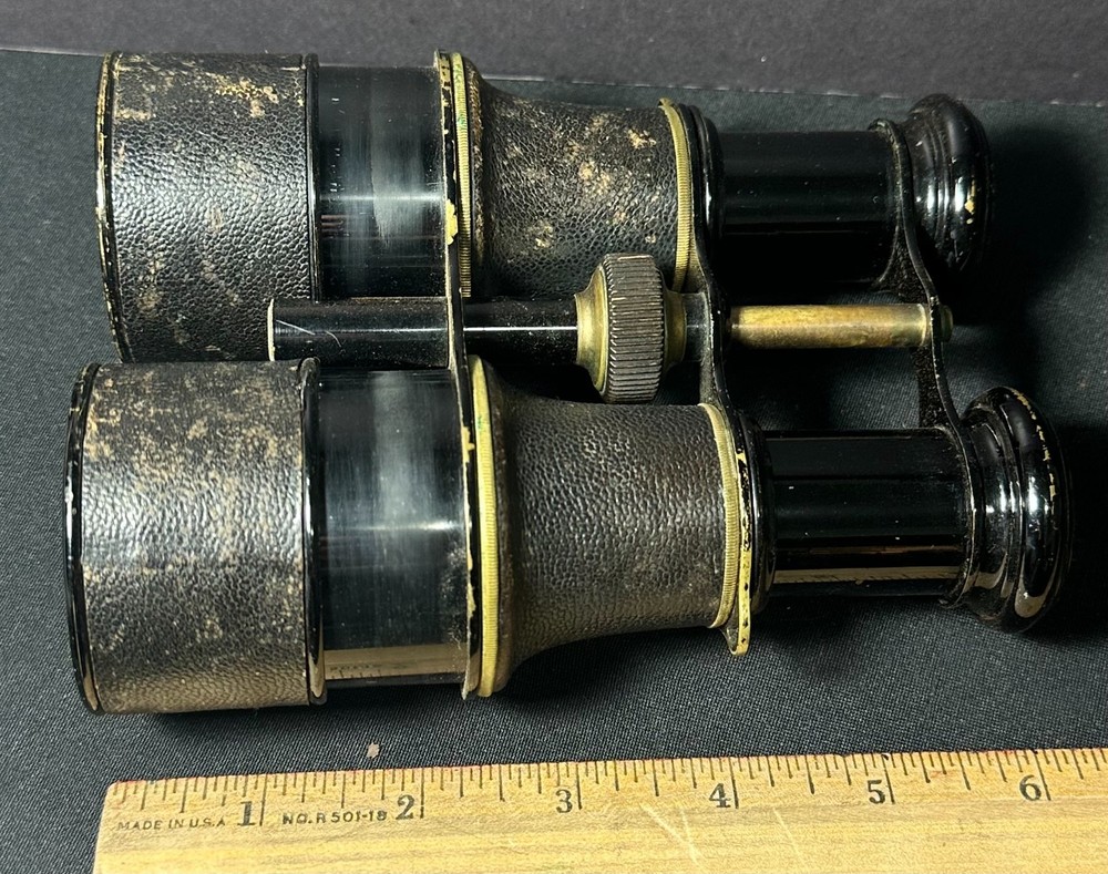 Vintage La Ville Binoculars from Paris with Case