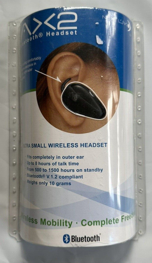 Nextlink AX2 Bluetooth Wireless Headset Next Link Factory Sealed