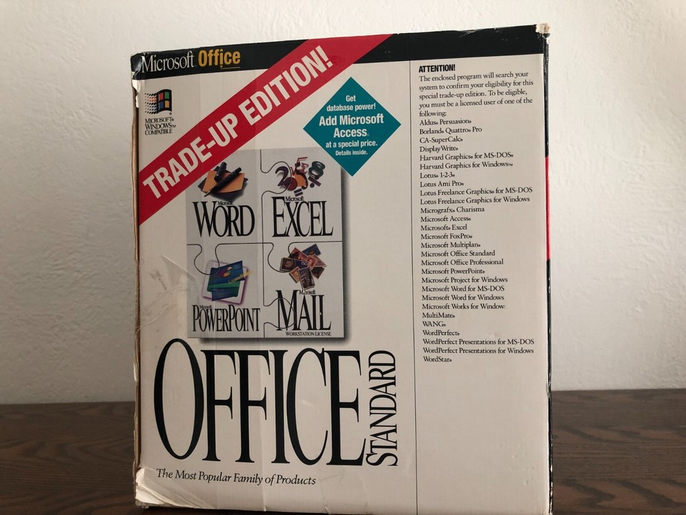 1994 Microsoft Office Standard Edition v. 4.2