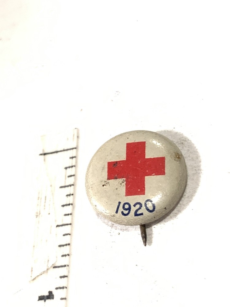 Antique 1920 Red Cross Pin