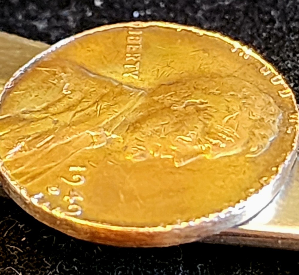 1949 D Planchet Error cent. 🧐🪙 #coin #error #cent