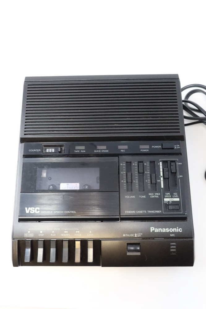 Panasonic RR-830 Desktop Standard Cassette Transcriber/Recorder Tested