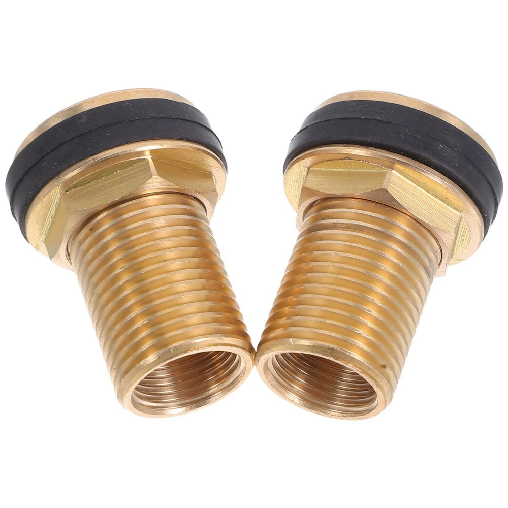 2 Pcs Adapter with Rubber Sealing Ring Barrel Fitting
