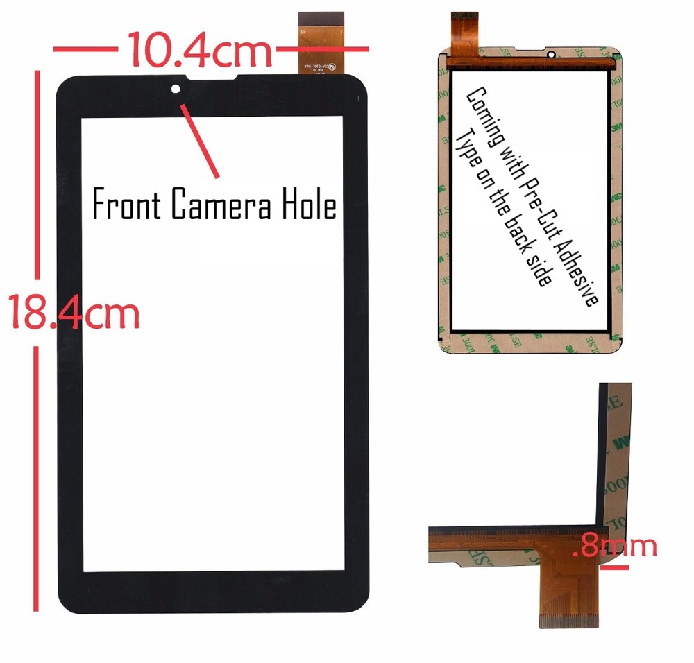 Touch Screen Digitizer Panel For QCY-FPC-070037-V2 Mf-786-070f Tablet PC