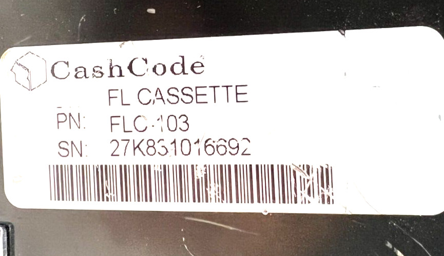 CASH CODE FRONT LOAD BILL VALIDATOR FL-0385US2739