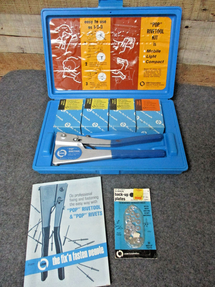 USM Corporation Rivet Gun Set - Pop Rivetool