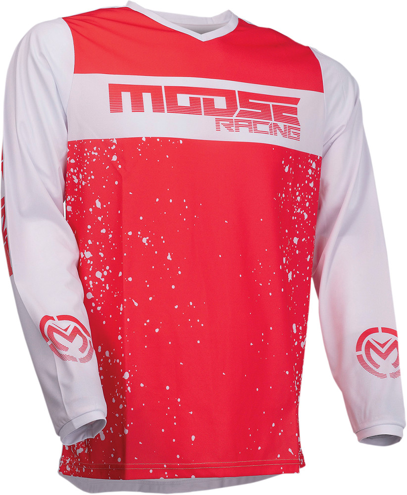 Moose Qualifier Jersey Red/White Size XL