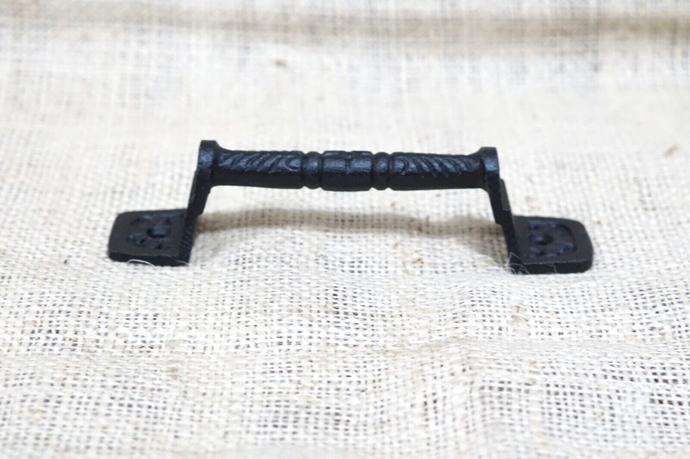 16 Cast Iron Cabinet Handle Gate Pull Door Handles Drawer Pulls Matte Black