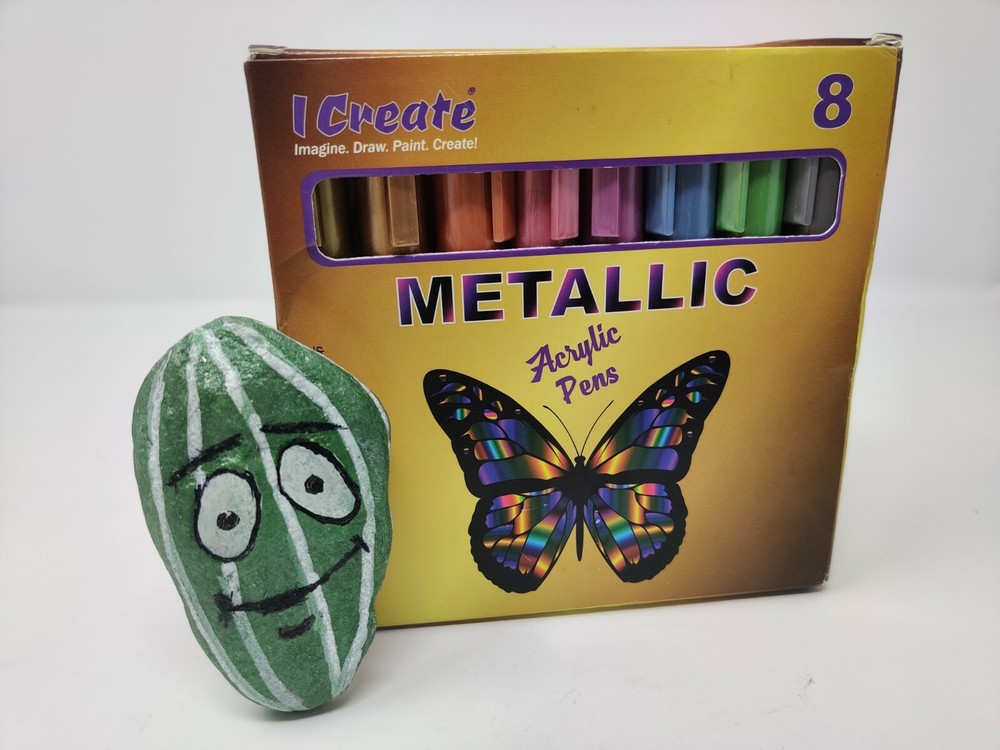 I CREATE Acrylic Pens | Metallic Colours - 8 Pack