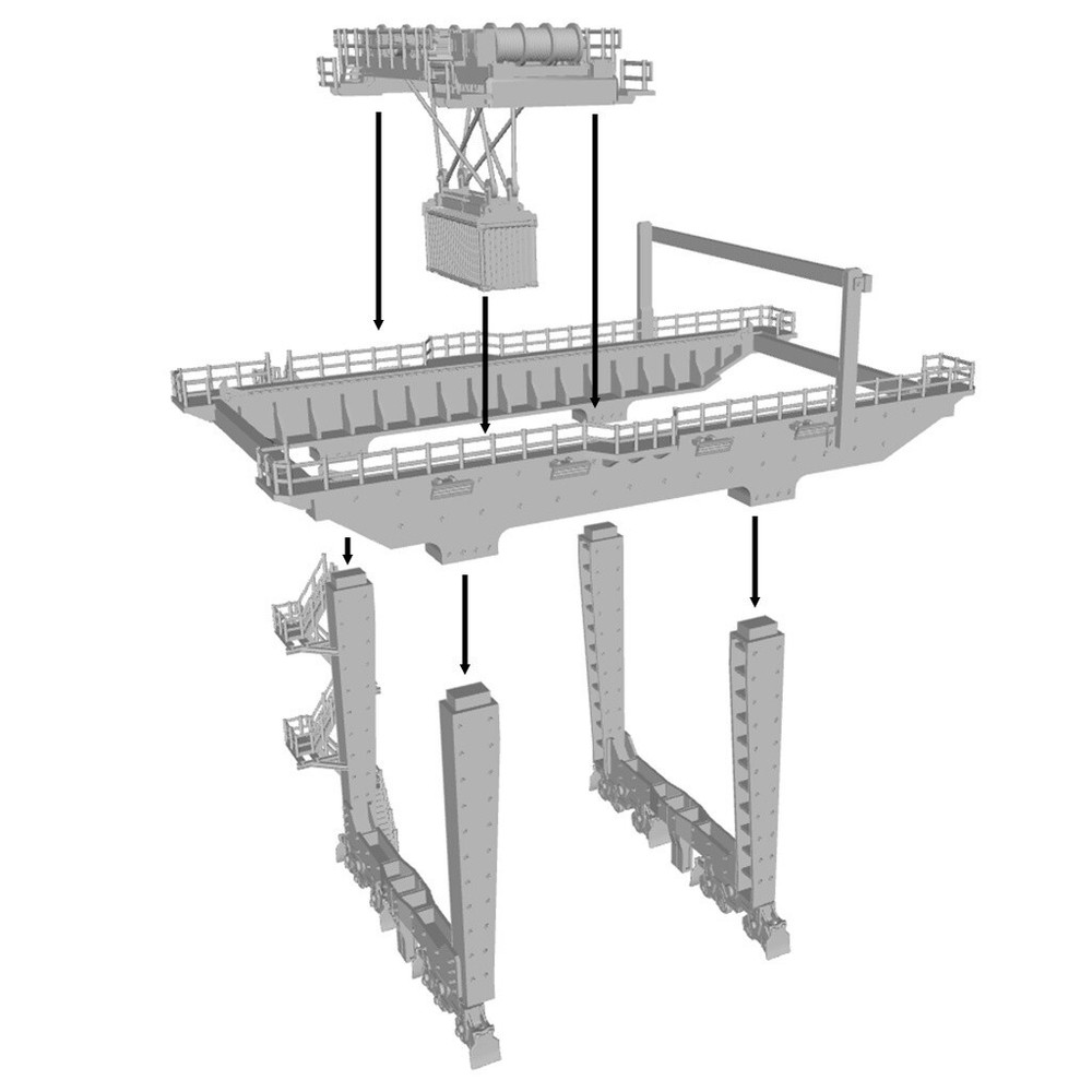 Containers Terminal terrain set