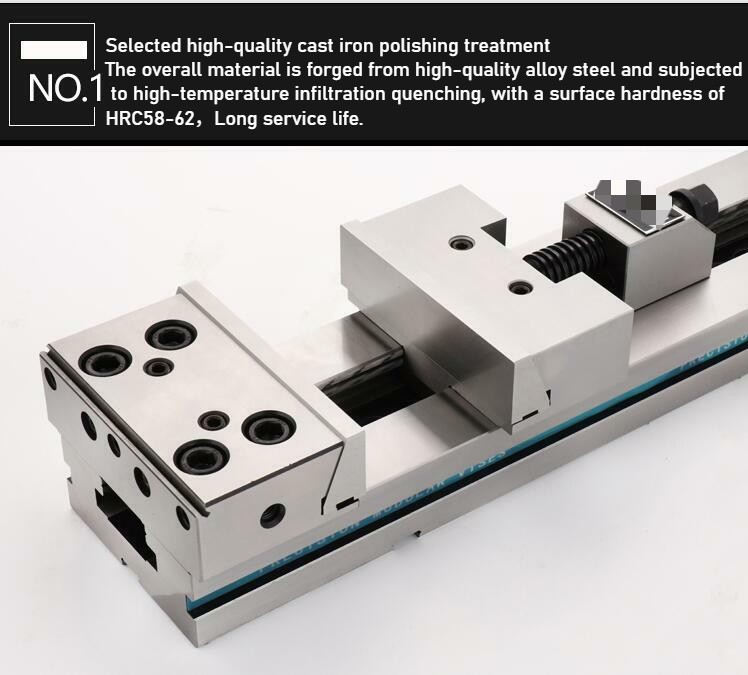 Jaw Width Precision CNC Milling Modular Vise 0.005mm precision GT100 4" 100mm