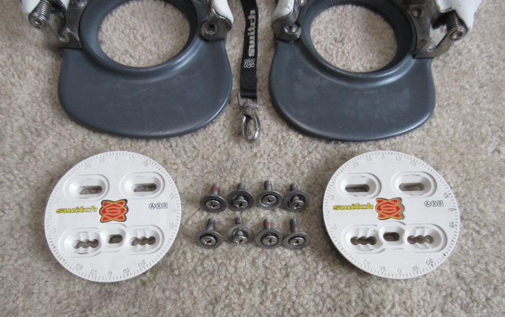 Switch Step-In X-Type Gray Snowboard Bindings Size Large Made In Italy