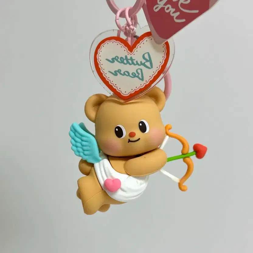 Butter Bear Cupid Keyring