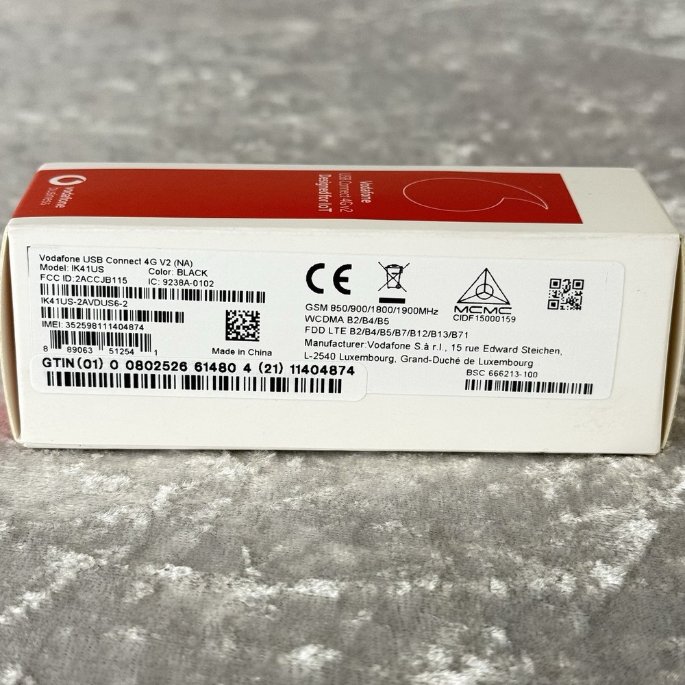 Vodafone USB Connect 4G V2 IK41US LTE Modem Data Stick M2M Linux Win10
