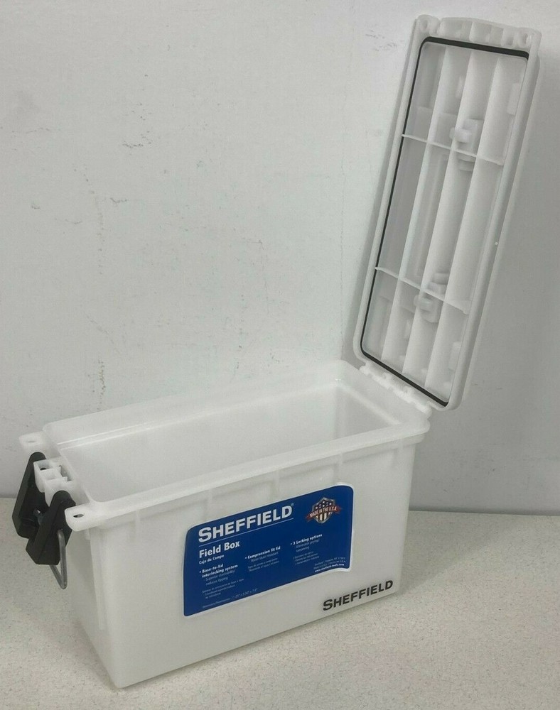 Field Ammunition Box 12634 Compression Fit Lid & 3 Locking Options! Artic White!