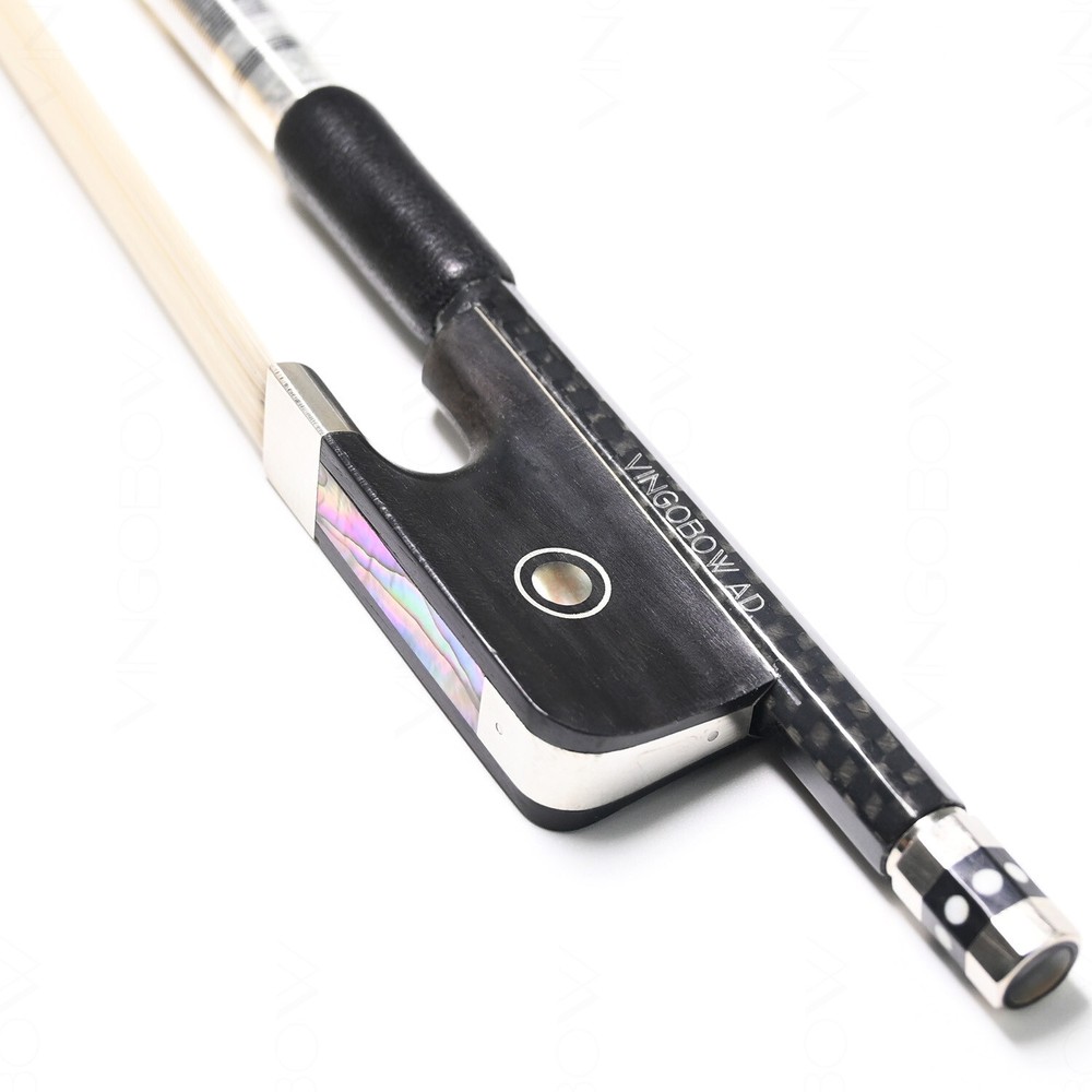VingoBow Textured Braided Carbon Fiber Viola Bow Pernambuco Performance 4/4