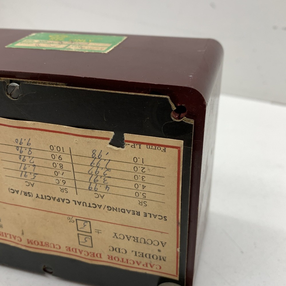 Cornell-Dubilier Electronics CDC-5 Decade Capacitor 600VDC 220VAC