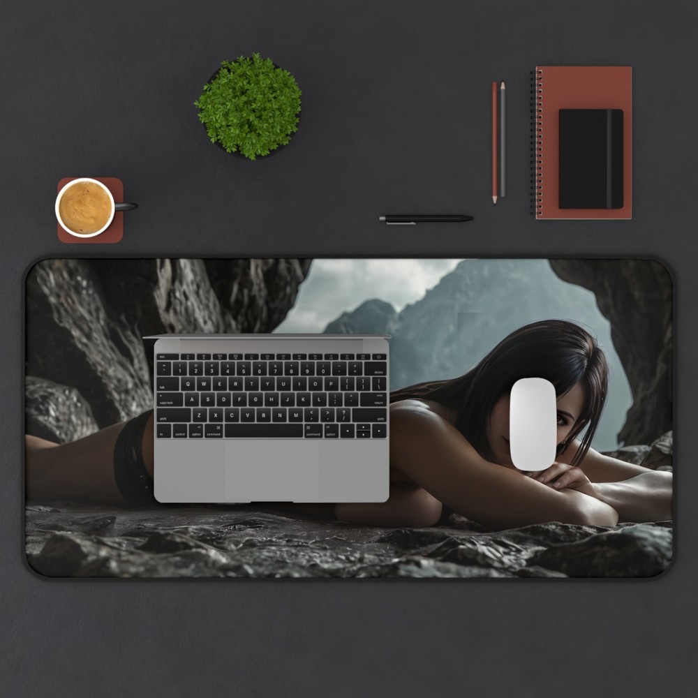 Tifa Lockhart Mouse Pad, FF7 Desk Mat, Gaming Accessories