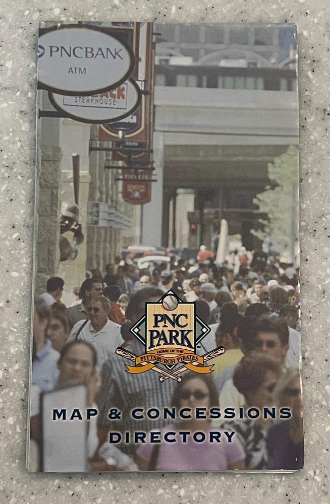 Pittsburgh Pirates Map and Concessions Directory #2