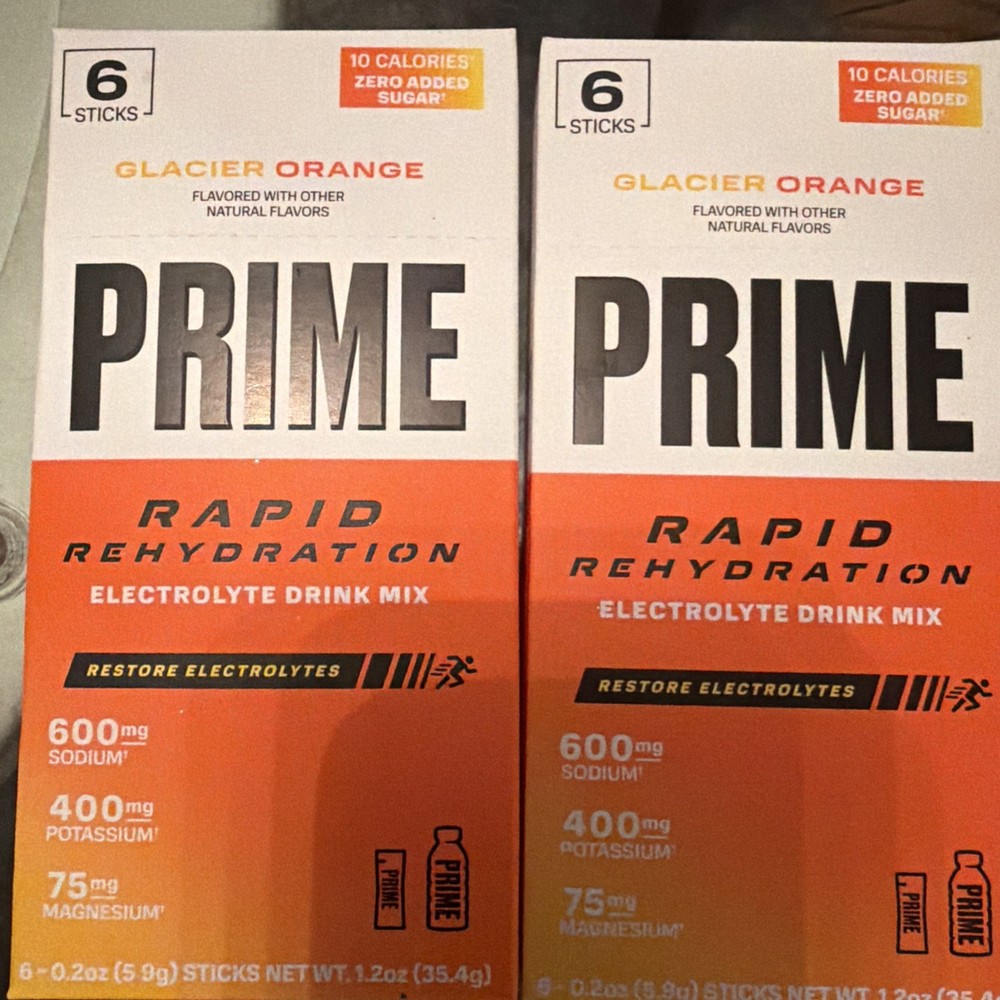 (4) Prime Rapid Rehydration Sticks, Electrolyte 6ct- 24 Total