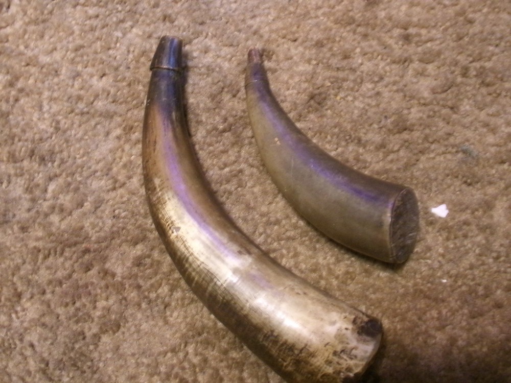 2 original powder horns