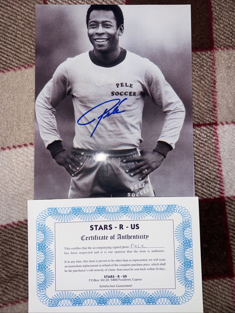 Authentic Signed Pele 8x10 Photo