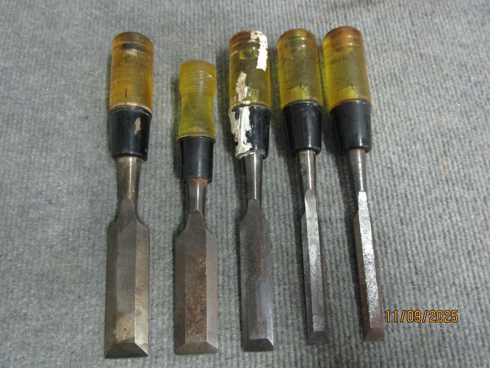 5pc Buck Bros Wood Chisel Set