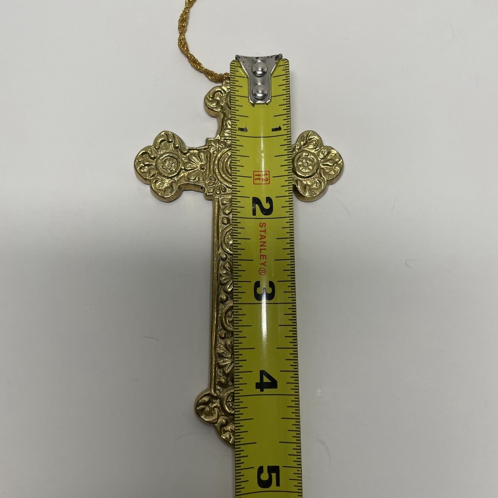 Brass Cross Ornament