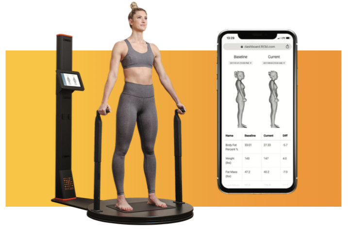 White Fit 3D Pro Body Scanner