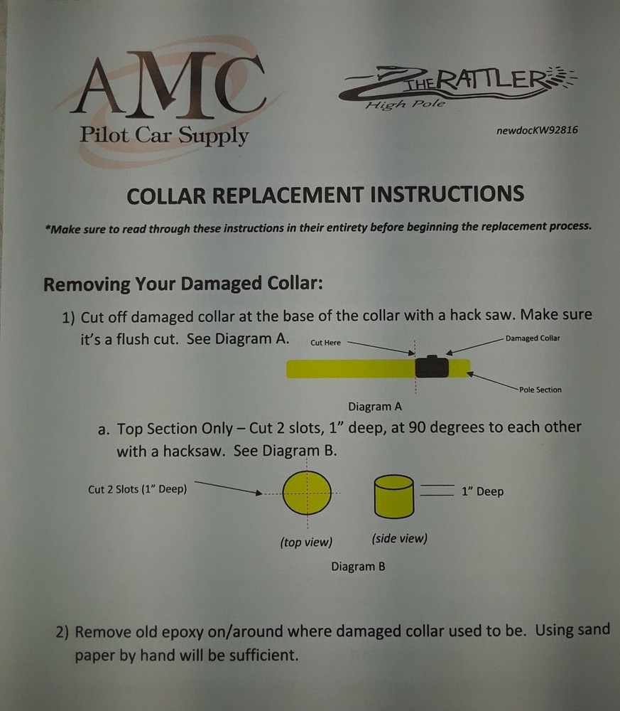 Replacement collar for Rattler High pole- SOLD INDIVIDUAL