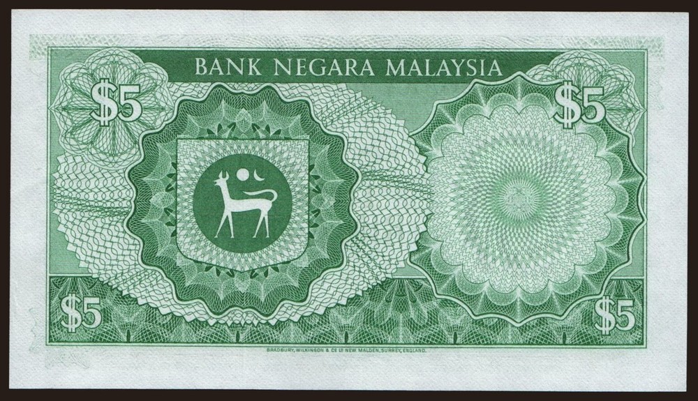Malaysia - 1976 - 5 Ringgit - "aUNC" #CO3005