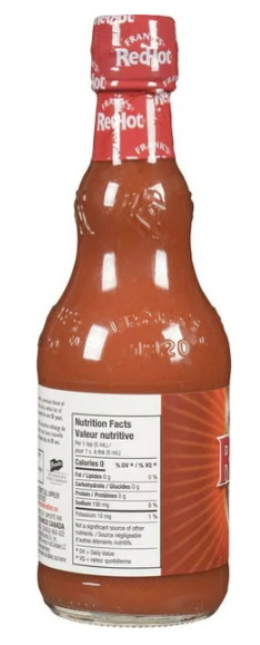 Frank's RedHot, Hot Sauce, Original, 354mL (Imported From Canada) (4 Pack)
