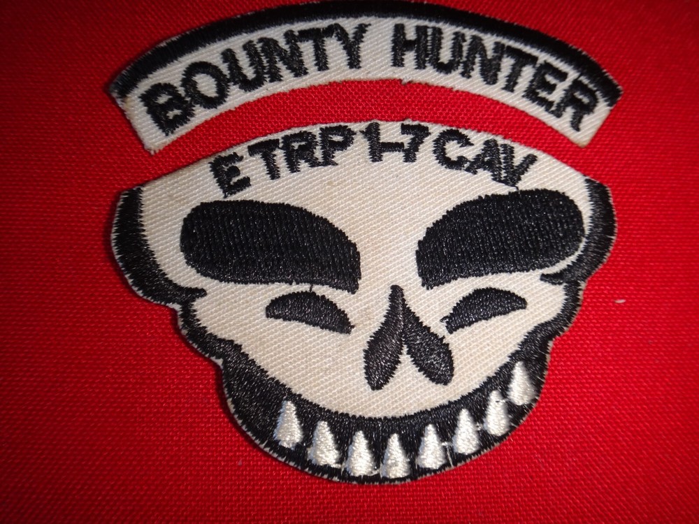 BOUNTY HUNTER Arc and US Army E Troop 1st Squadron 7th Cavalry Regiment Patch
