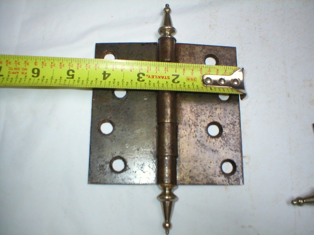 Antique Large Steeple Hinge Pair