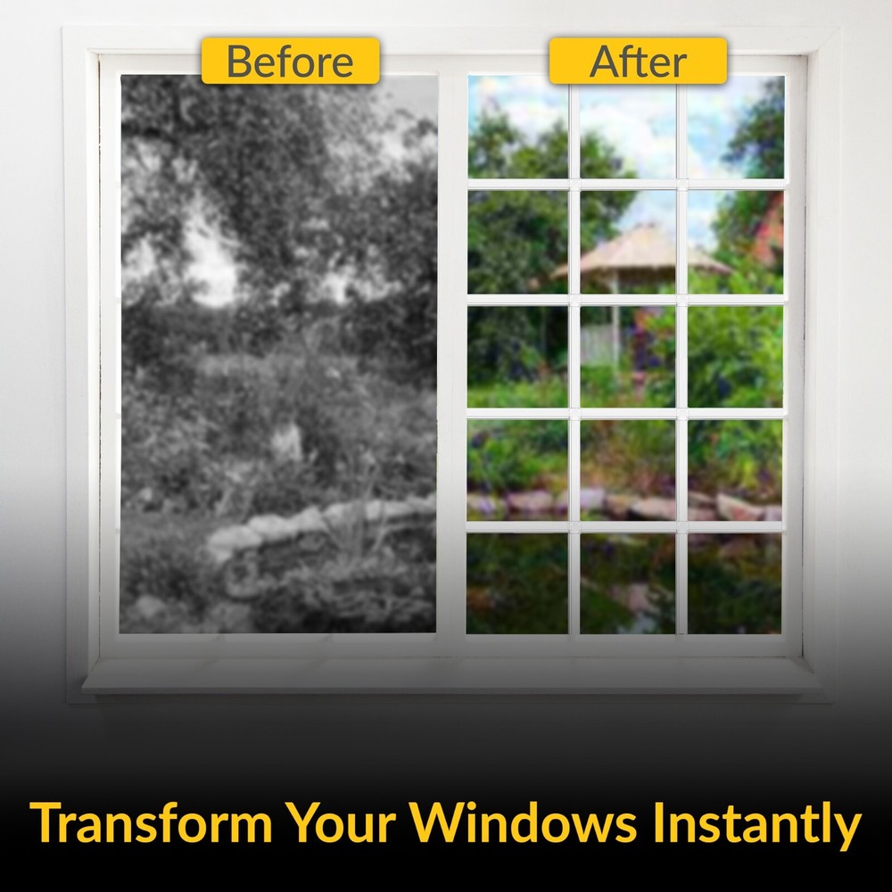 Brixwell Window Grille Kit - White, Enhances Security & Privacy, Boxed