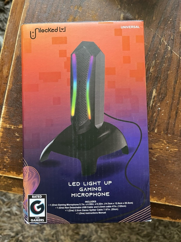 LED Light Up Gaming Microphone by Unlocked