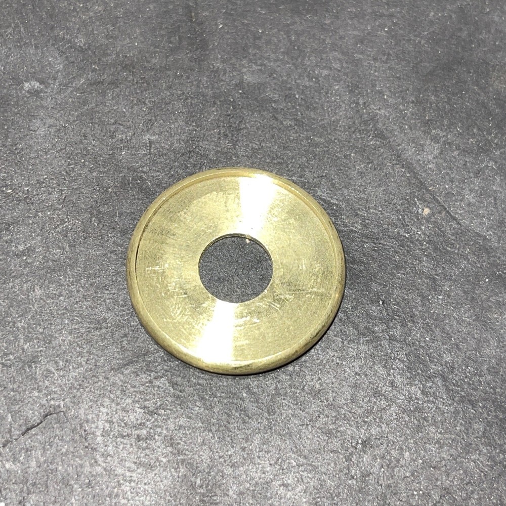 1-1/8” SOLID BRASS TURNED CHECK RINGS UNFINISHED 1/8IPS SLIP (3/8" HOLE)